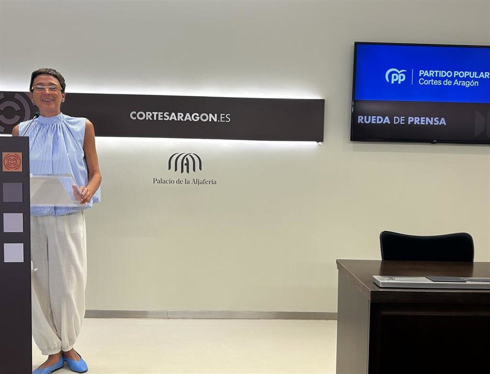 La portavoz del PP Aragón, Ana Marín.