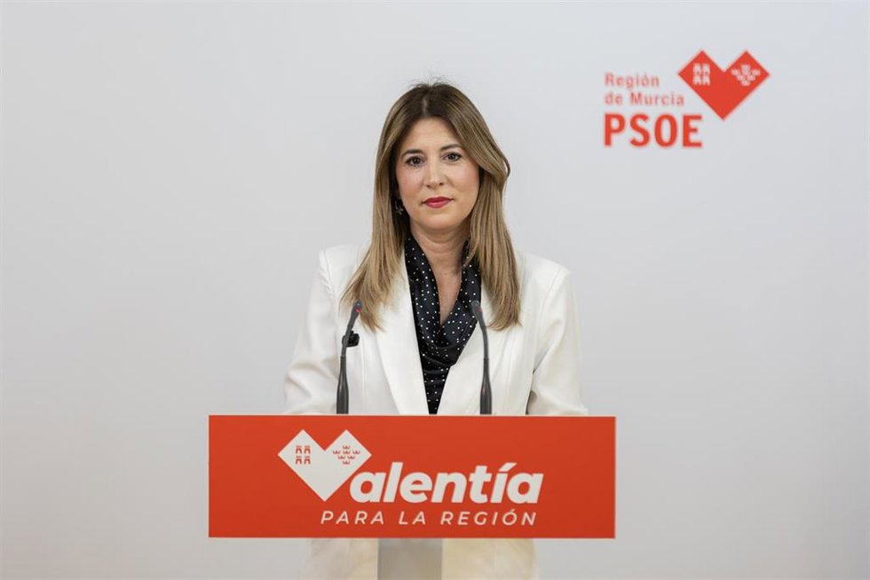 Archivo - La portavoz del PSRM-PSOE, Isabel Gadea