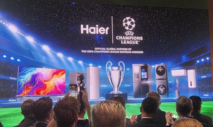 A Haier patrocinará a Liga dos Campeões entre 2027 e 2031.