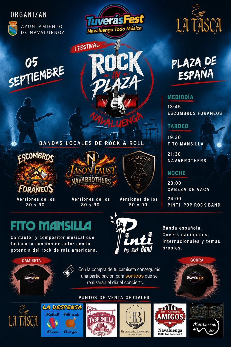 La hostelería y el comercio de Navaluenga impulsan la primera edición del festival TuverásFest.