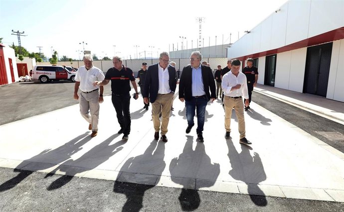 Inauguración del parque auxiliar de bomberos de Ibi