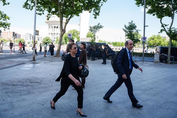 Archivo - La asesora de Begoña Gómez en Moncloa, Cristina Álvarez a su llegada a los Juzgados de Plaza de Castilla, a 15 de junio de 2026, en Madrid (España). E
