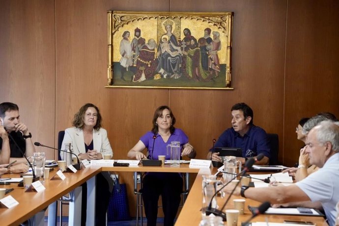 La consellera de Territorio, Sílvia Paneque, durante el plenario del Consell Rector del Idapa.