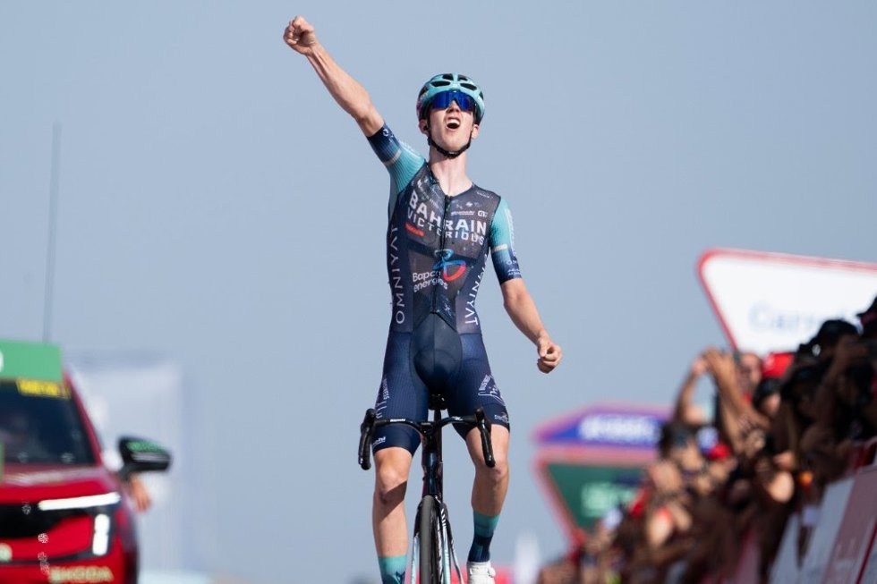 Jakob Omrzel (Team Bahrain Victorious), durante La Vuelta a España 2026.