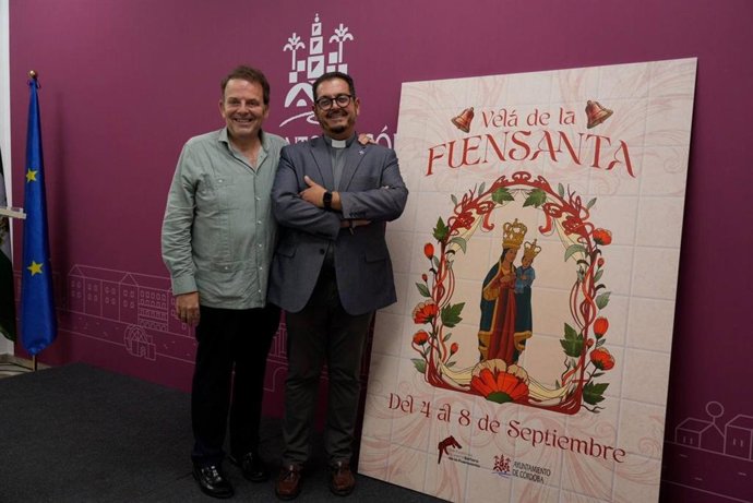 Julián Urbano e Ignacio Sierra, en la presentación de la Velá de la Fuensanta 2026.