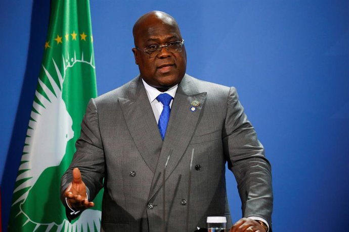 Archivo - El presidente de RDC, Felix Tshisekedi, durante un acto en Berlín.