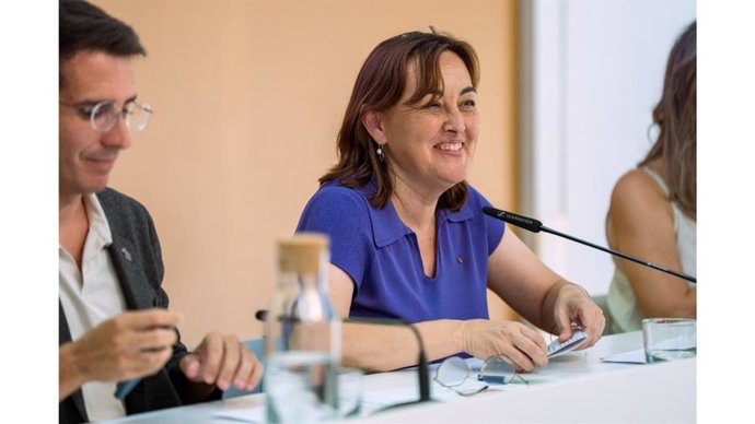 La consellera de Territorio, Vivienda y Transición Ecológica de la Generalitat, Sílvia Paneque, en la presentación del balance del plan de choque de movilidad interurbana