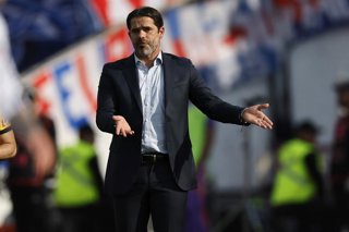 Futbol, Universidad de Chile vs Colo Colo. Fecha 20, Liga de Primera 2026. El entrenador de Universidad de Chile Fernando Gago es fotografiado durante el partido de la Liga de Primera contra Colo Colo disputado en el estadio Nacional de Santiago,