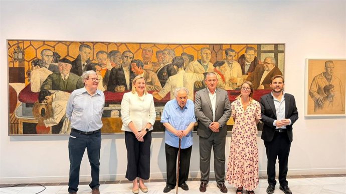 El presidente de la Diputación de Zamora, Javier Faúndez Domínguez, ha participado esta tarde en Madrid en la inauguración de la exposición 'Antonio Pedrero. Antológica 1952-2026'