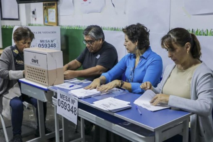 Archivo - Perú.- Elecciones 2026: miembros de mesa de segunda vuelta recibirán pago desde el 22 de junio