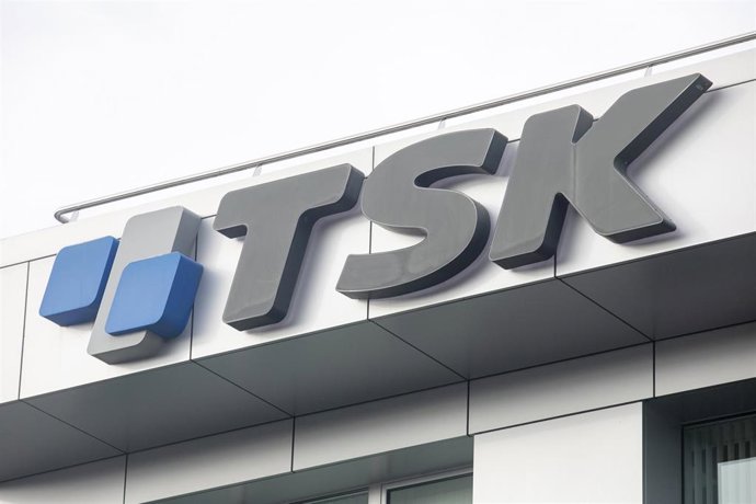 Archivo - Fachada de la empresa TSK en Gijón, Asturias (España).