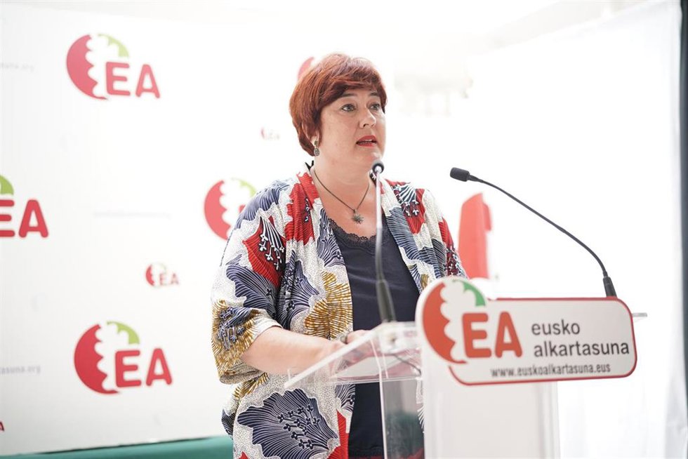 Archivo - La secretaria general de Eusko Alkartasuna (EA), Eba Blanco 