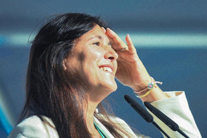 Archivo - La presidenta de Junts per Catalunya, Laura Borràs, durante el congreso de Junts, a 25 de octubre de 2024, en Calella, Barcelona, Cataluña (España)