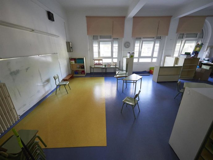 Archivo - Imagen de archivo de una clase de un colegio