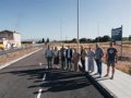 Osés visita la urbanización del entorno del futuro Centro de Salud de Alberite