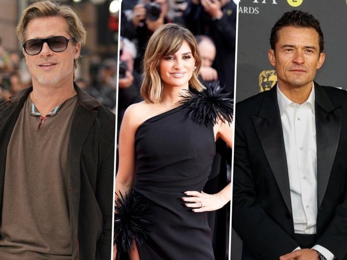 Archivo - Brad Pitt, Penélope Cruz y Orlando Bloom, entre los intérpretes confirmados en el Festival de Cine de San Sebastián