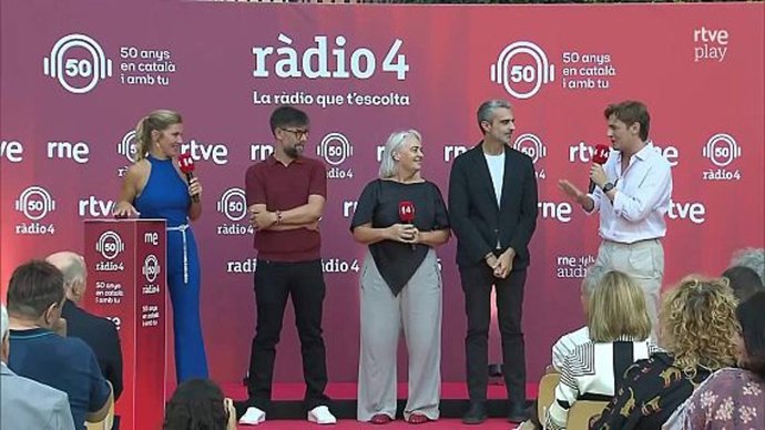 Presentación de la nueva temporada de Ràdio 4, en la que celebrará su 50 aniversario