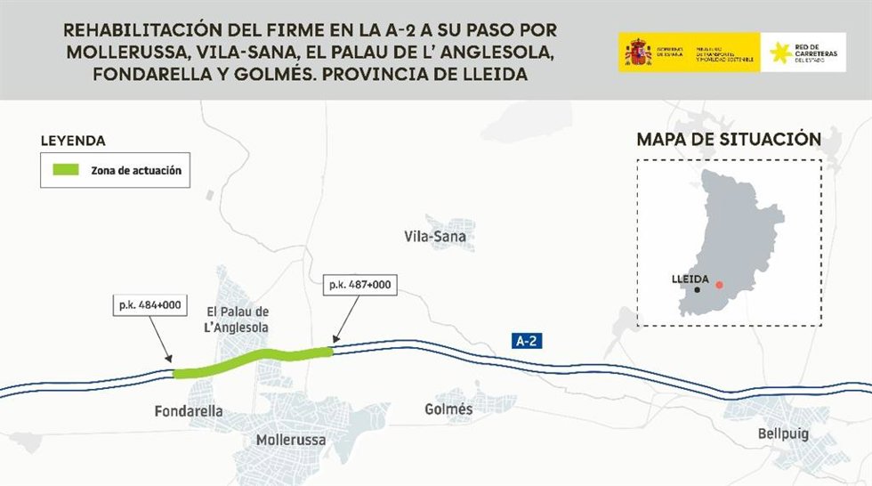 Trazado donde se realizan las obras