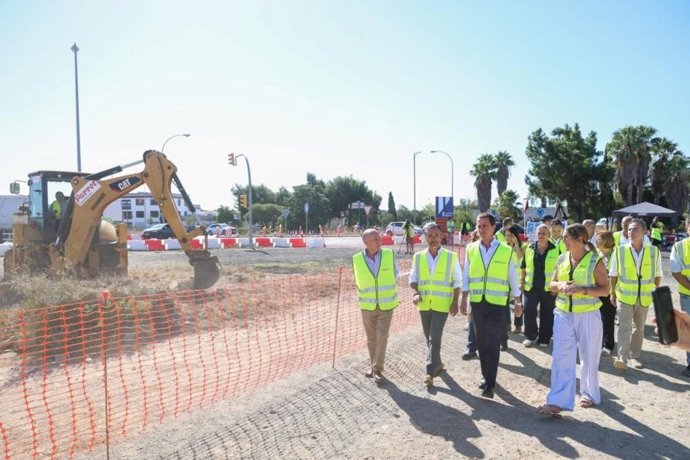 Arrancan las obras de la rotonda de la ITV del polígono de Son Castelló de Palma
