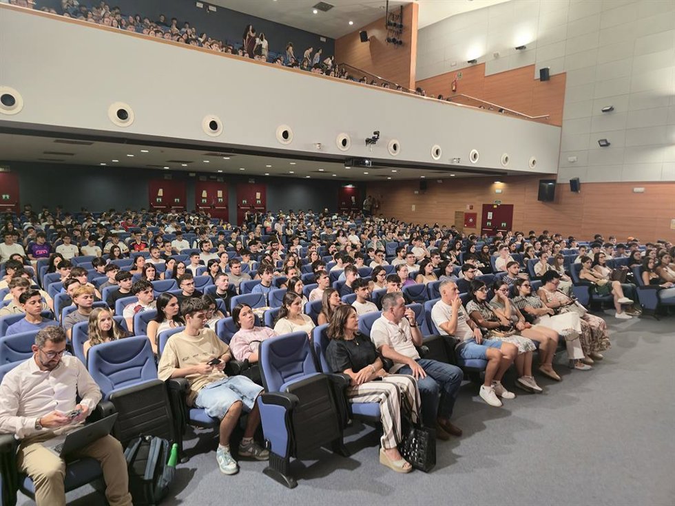 Alumnado en las jornadas de bienvenida.
