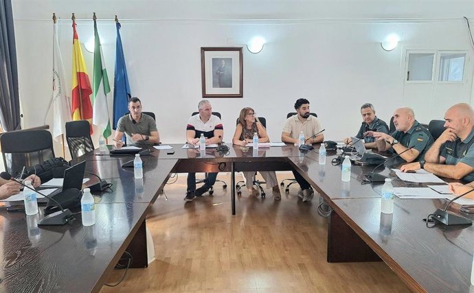 Celebración de la junta local de seguridad de La Carlota.