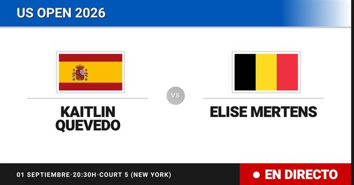 Kaitlin Quevedo - Elise Mertens: resumen y estadísticas del partido de Sesentaicuatroavos de final de US Open WTA