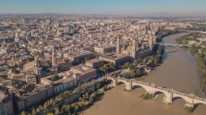 Vista aérea de Zaragoza