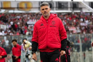 Futbol, Colo Colo vs Audax Italiano Fecha 21, Liga de Primera 2026. El entrenador de Colo Colo Fernando Ortiz es fotografiado durante el partido de la Liga de primera disputado en el estadio Monumental de Santiago, Chile. 30/08/2026 Felipe