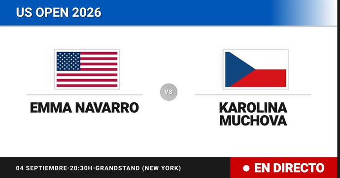 Emma Navarro - Karolina Muchova: resumen y estadísticas del partido de Dieciseisavos de final de US Open WTA