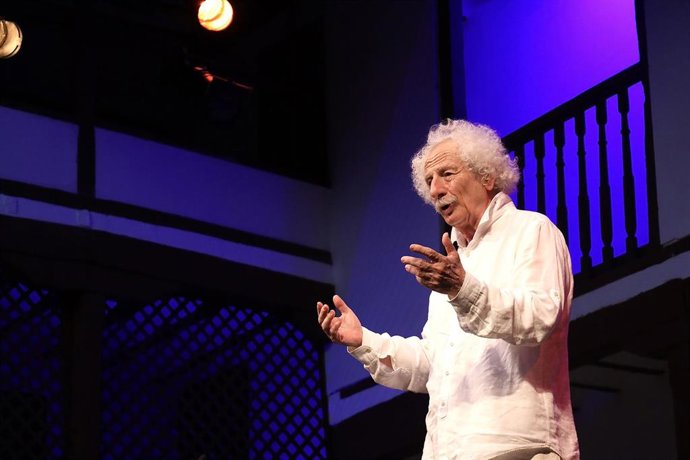 Archivo - El actor Rafael Álvarez 'El Brujo', durante la inauguración de la 47ª edición del Festival Internacional de Teatro Clásico de Almagro, en el Corral de Comedias, a 4 de julio de 2024, en Almagro, Ciudad Real (España). Esta edición convoca a 41 co