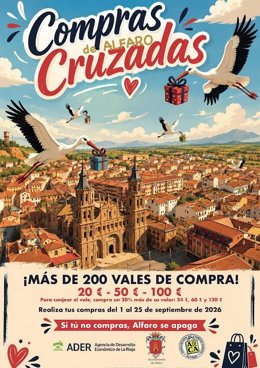 El Ayuntamiento de Alfaro impulsa el comercio de proximidad con el regreso de la campaña 'Compras Cruzadas 2026'