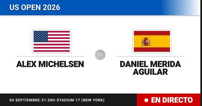 Alex Michelsen - Daniel Merida Aguilar: resumen y estadísticas del partido de Dieciseisavos de final de US Open ATP
