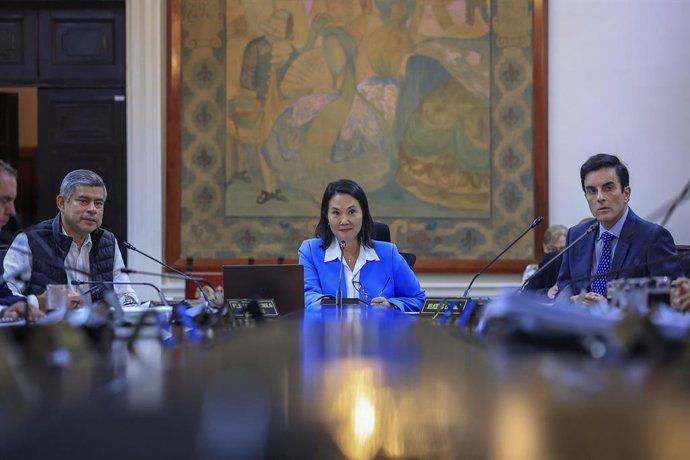 Perú.- Presidenta Keiko Fujimori lidera sesión de Consejo de Ministros en Palacio de Gobierno