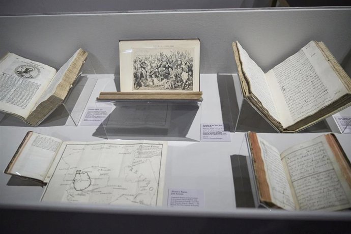 Archivo - Parte de la exposición de la Biblioteca Histórica Municipal de Madrid, en el Centro Cultural de Conde Duque, a 18 de julio de 2025, en Madrid (España).