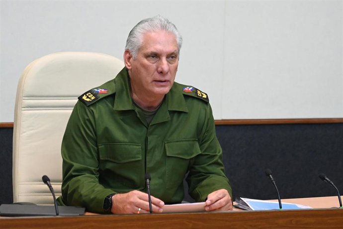 Archivo - El presidente de Cuba, Miguel Díaz-Canel