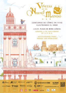 'Viñetas De Un Nuevo Mundo' Llevará El Cómic Y La Ilustración A La Plaza De Mina De Cádiz El 12 De Septiembre.