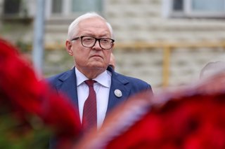 RUSSIA, MOSCOW - AUGUST 13, 2026: Sergrei Ryabkov, Deputy Foreign Minister of Russia, attends a ceremony to lay flowers at a monument to Fidel Castro (1926-2016) and mark the former Cuban leader's 100th birthday in Sokol, northern Moscow