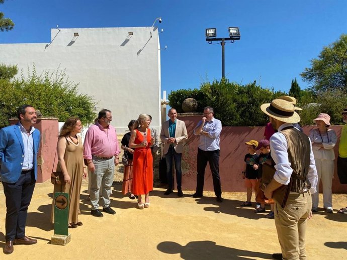 La consejera de Cultura, Patricia del Pozo, en Carmona.