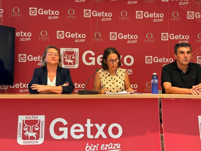 Comparecencia de la alcaldesa de Getxo, Amaia Agirre