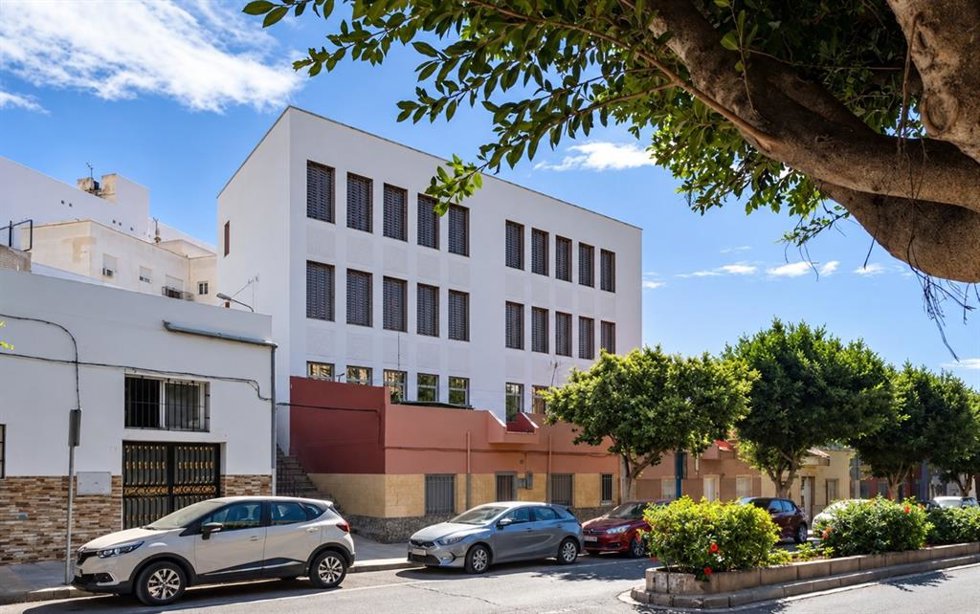 Colegio Virgen del Socorro, en el barrio de La Chanca, en Almería.