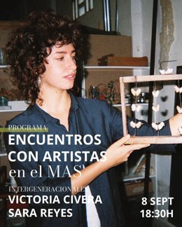 Cartel de la reanudación de 'Encuentros con Artistas' en el MAS.