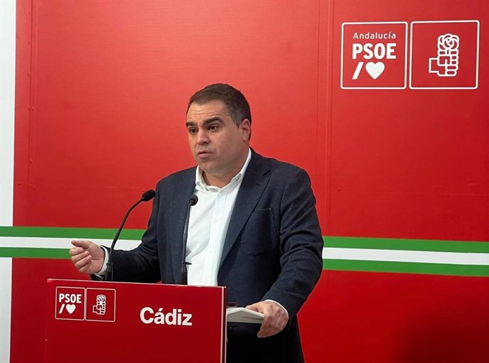 Imagen del secretario de Organización del PSOE de Cádiz y parlamentario andaluz, Juan Cornejo.