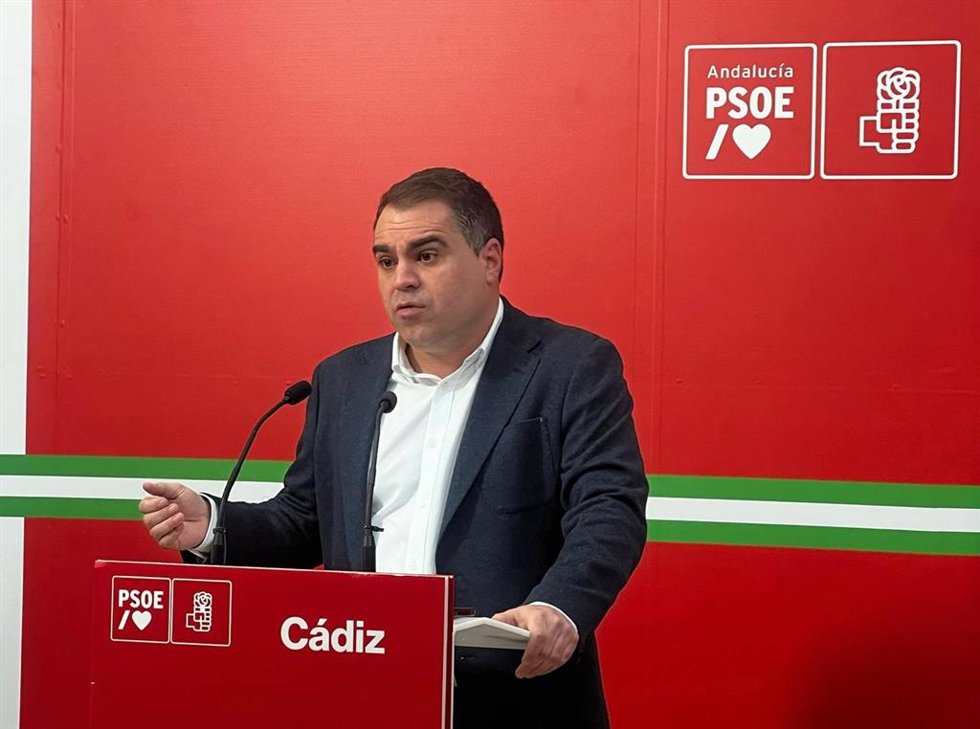 Imagen del secretario de Organización del PSOE de Cádiz y parlamentario andaluz, Juan Cornejo.