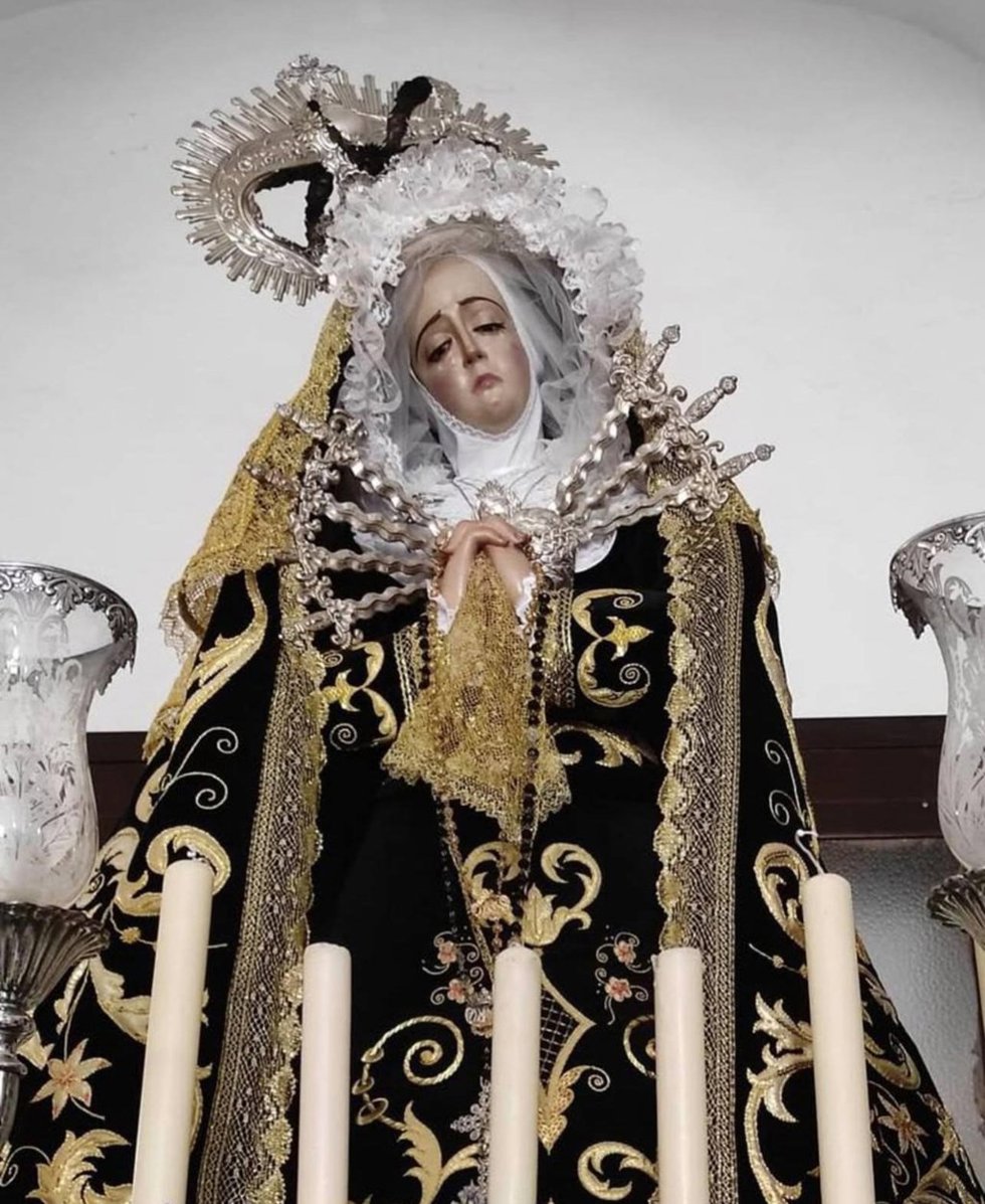 Imagen de la Virgen de la Dolorosa del Valle de Santa