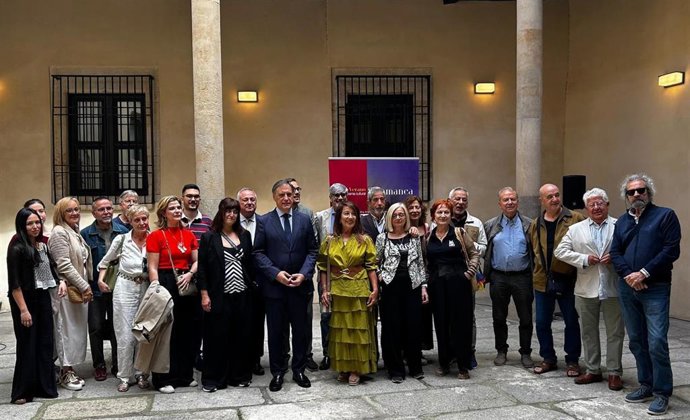 Algunos de los participantes en el programa Salamanca Plazas y Patios.