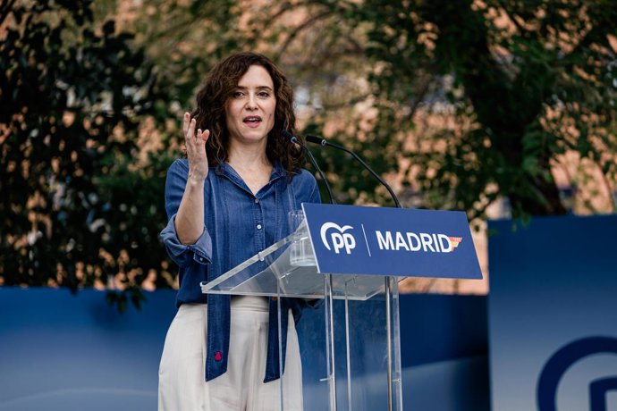 La presidenta de la Comunitat de Madrid, Isabel Díaz Ayuso, durant la inauguració de les Jornades Parlamentàries del Grup Popular de l'Assemblea de Madrid, a l'hotel EXE Getafe, a 5 de setembre de 2026, a Getafe, Madrid (Espanya).
