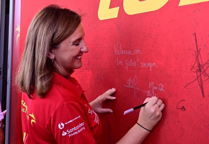 La alcaldesa de València, María José Catalá, en la Spain Sail GP.