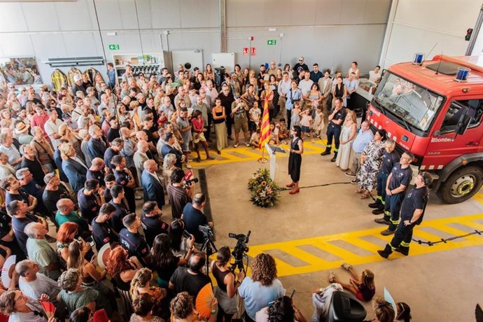 Inauguración del nuevo Parque de bomberos voluntarios de Seròs (Lleida)