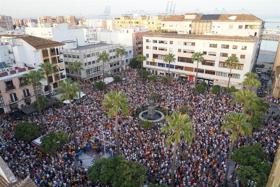 Concentración por Ceuta en Algeciras (Cádiz)