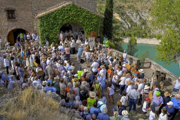 Cuadragésimo séptima Romería de Vírgenes de Ribagorza y Sobrarbe celebrada este sábado en Torreciudad.